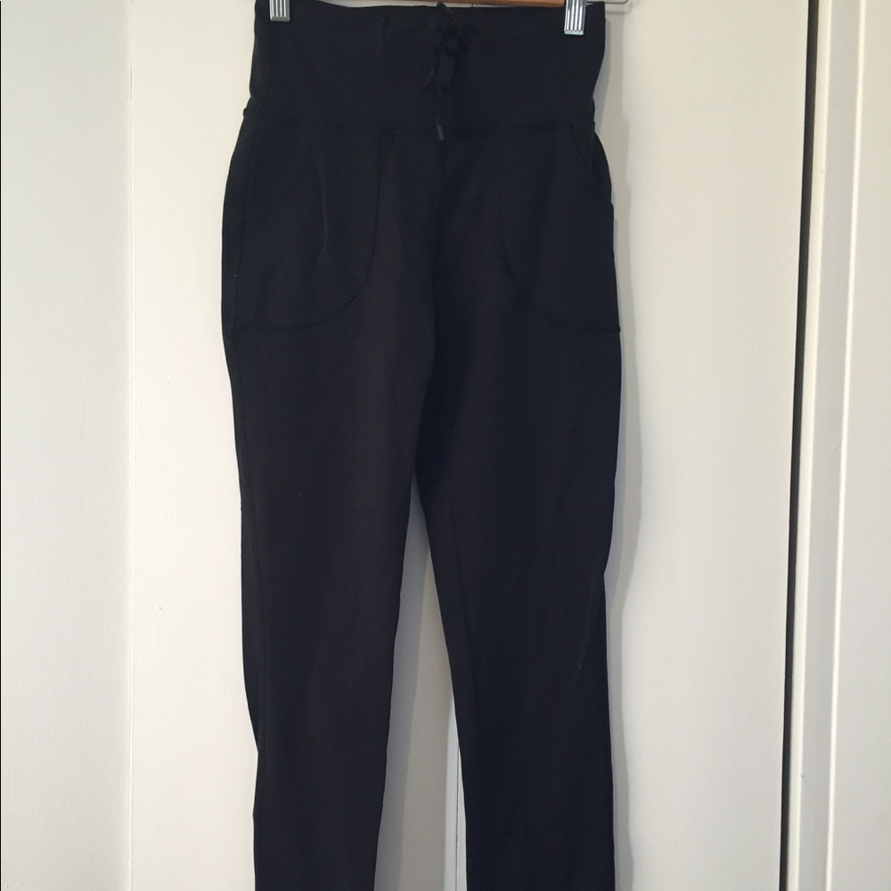 High waisted drawstring yoga pants
